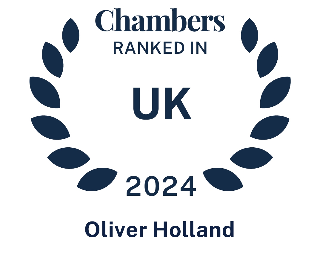 Oliver Holland ranked Chambers UK 2024