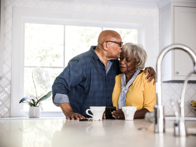 Elderly black couple