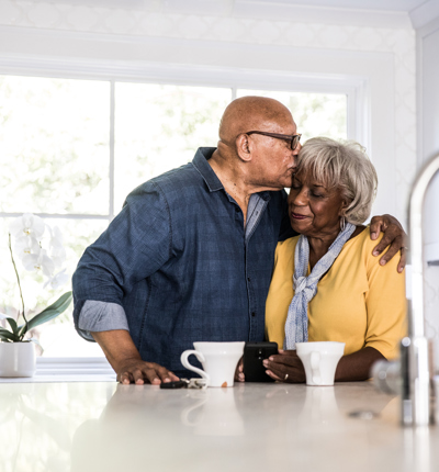 Elderly black couple