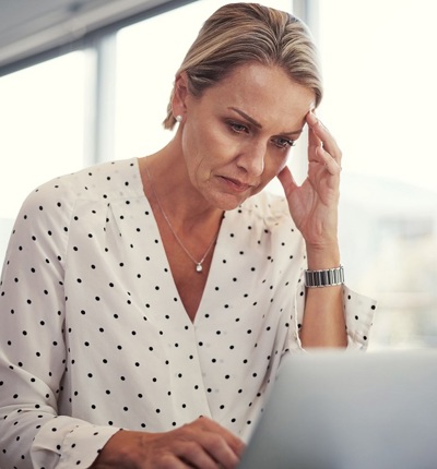 Older Worried Woman