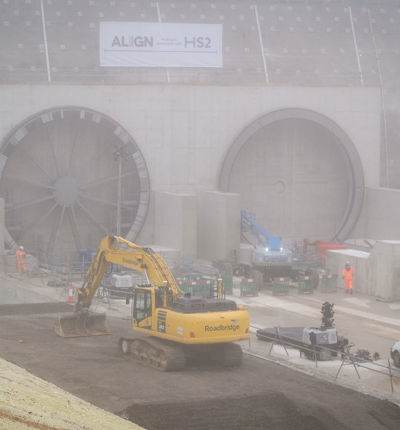 HS2 Tunnelling Machine (Editorial Only)