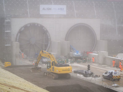 HS2 Tunnelling Machine (Editorial Only)
