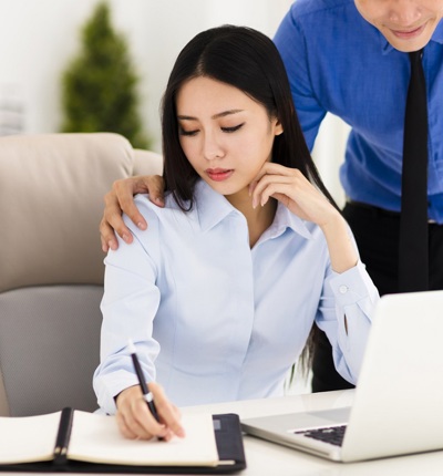 Harassment Of Young Female Worker