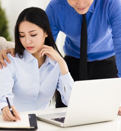 Harassment Of Young Female Worker