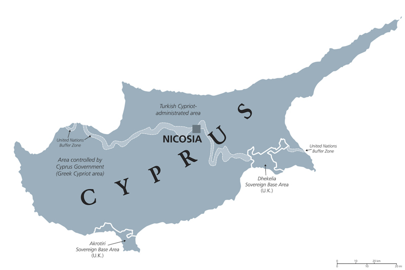 Map of Cyprus