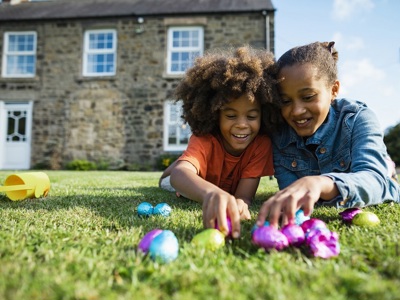 Children With Easter Eggs