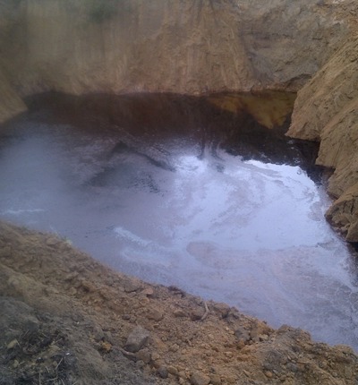 Crater To Store Oil, Dug By Shell At Ogale