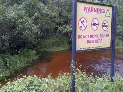 Polluted Stream At Ogale (1)