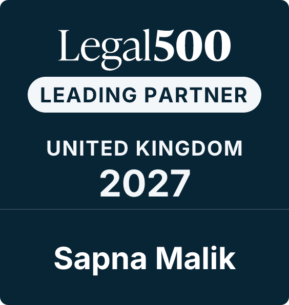 Legal 500 Leading Partner 2027 Sapna Malik