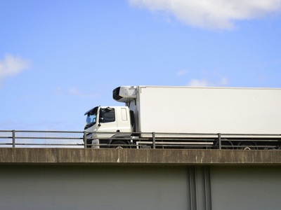 Lorry Crossing Bridge
