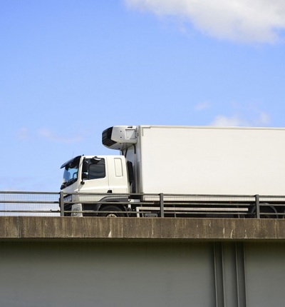 Lorry Crossing Bridge