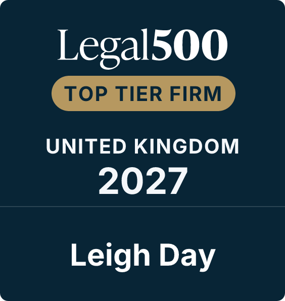 Legal 500 Top Tier Firm 2027 Leigh Day