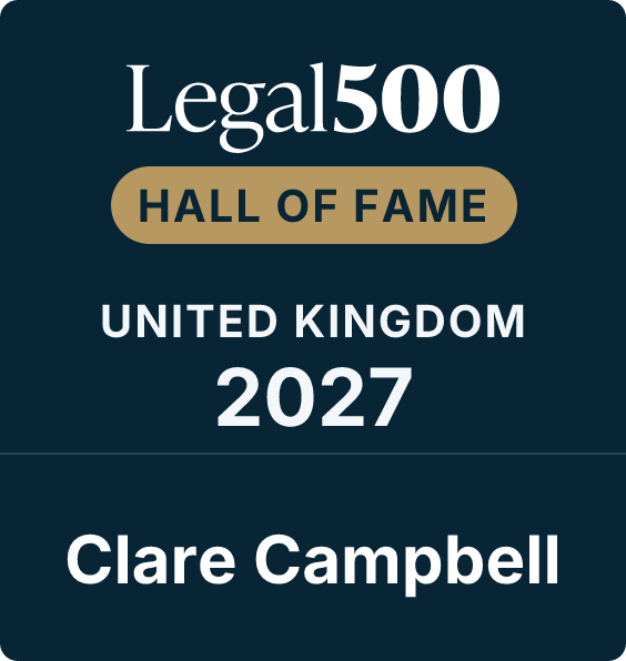 Legal 500 Hall of Fame 2027 Clare Campbell