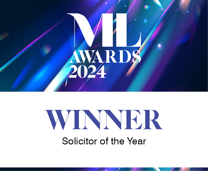 Manchester Legal Awards solicitor of the year winner 2024
