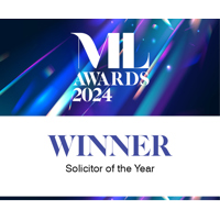 Manchester Legal Awards solicitor of the year winner 2024