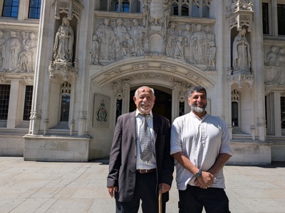 Dr Saeed Shehabi (L) And Moosa Mohammed (R) Outside The Supreme Court 27 07 26 (1) (C) Leigh Day