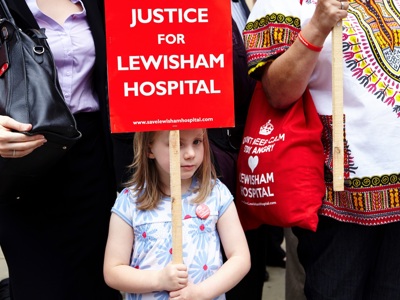 Lewisham Hosp Protest Simon Way