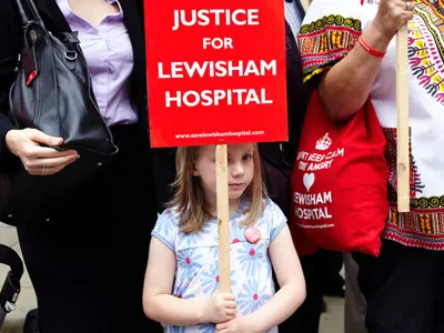 Lewisham Hosp Protest Simon Way