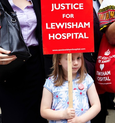 Lewisham Hosp Protest Simon Way