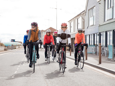 group of cyclist outdoors