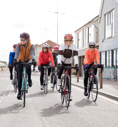 group of cyclist outdoors