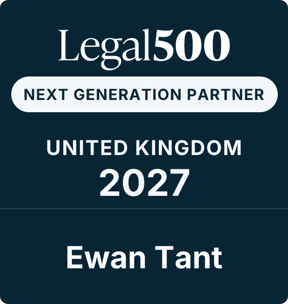 Legal 500 Next Generation Partner 2027 Ewan Tant