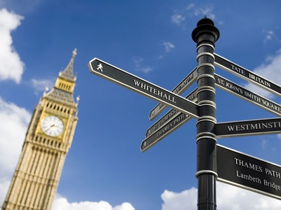 Big Ben And Whitehall Sign