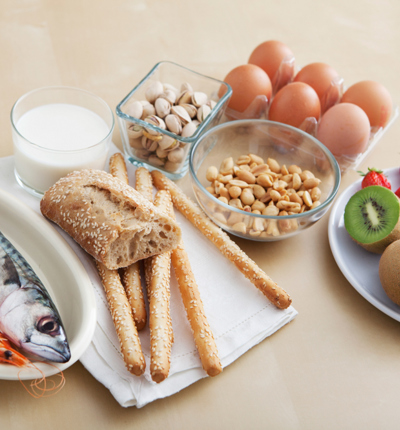 Bread and eggs