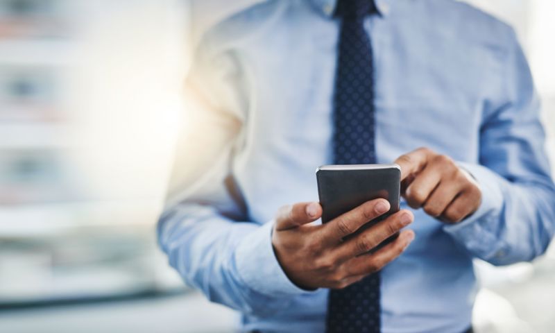 Businessman On Mobile Phone (002)